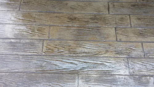 New Woodplank Concrete Stamp. It has wood strip look