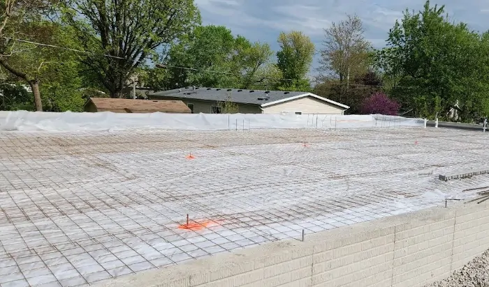 large Commercial Buisness Parking Lot Being Built By 1st Impressions Concrete